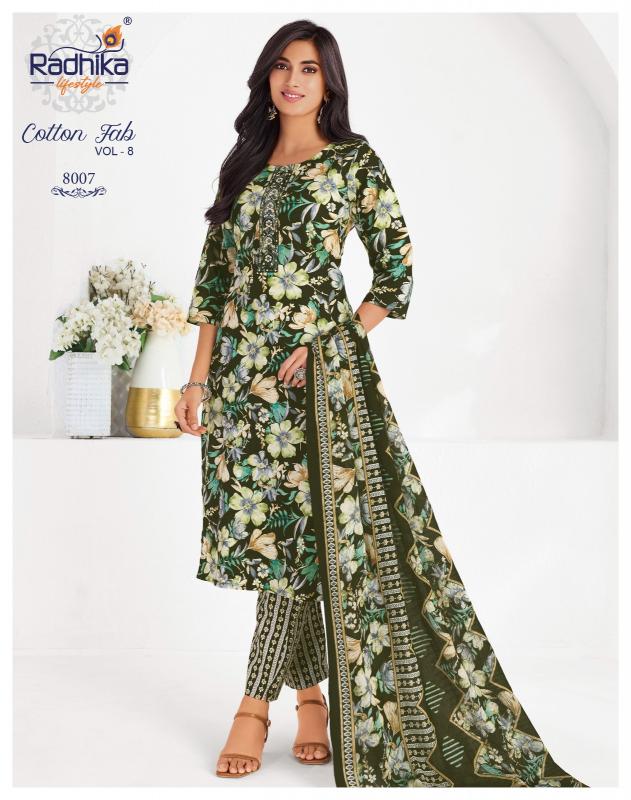 Radhika lifestyle cotton fab vol-8 cotton kurti wholesale
